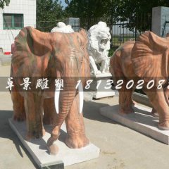 石雕大象,石頭大象雕塑