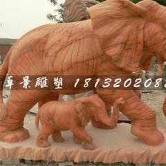 石頭大象,石雕大象,石雕母子象