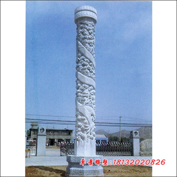 盤(pán)龍柱,大理石龍柱