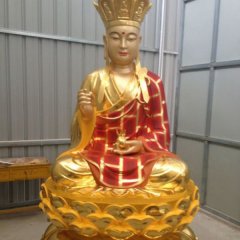 ?玻璃鋼地藏王，玻璃鋼彩金佛像