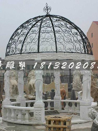 石頭涼亭，歐式石雕涼亭