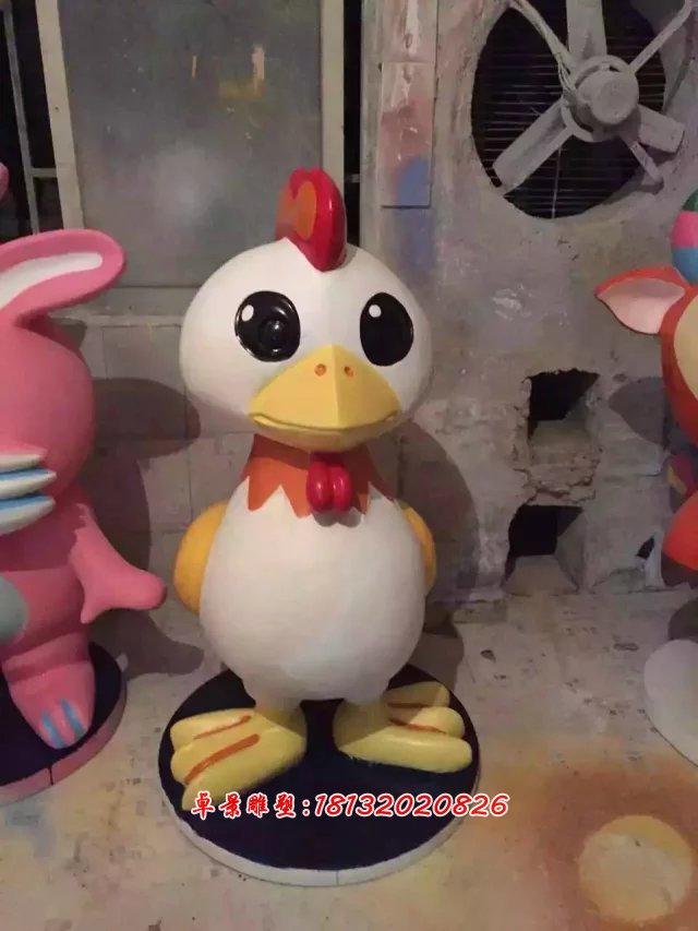 玻璃鋼卡通動物雕塑,玻璃鋼小動物雕塑