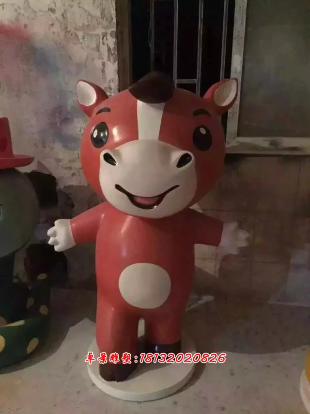 玻璃鋼卡通動物雕塑,玻璃鋼小動物雕塑