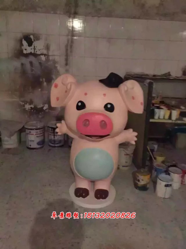 玻璃鋼卡通動物雕塑,玻璃鋼小動物雕塑