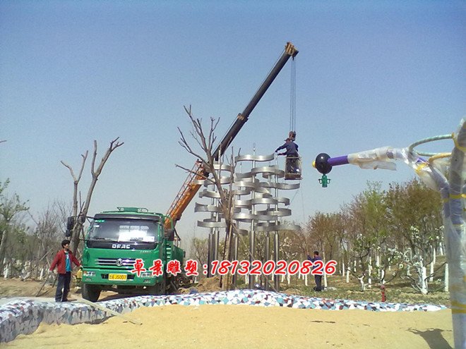 不銹鋼抽象樹雕塑，不銹鋼公園抽象雕塑