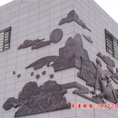 紫銅浮雕,鍛銅浮雕