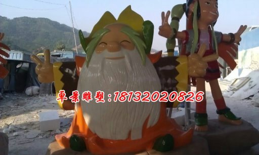 玻璃鋼卡通人物雕塑,玻璃鋼卡通雕塑 (2)