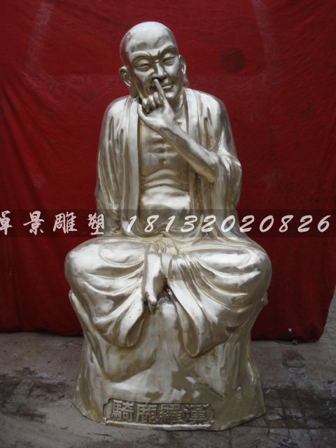 十八羅漢銅雕,鑄銅十八羅漢雕塑 (4)