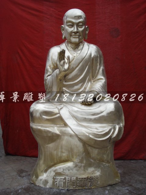 十八羅漢銅雕,鑄銅十八羅漢雕塑 (5)