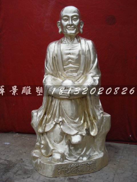 十八羅漢銅雕,鑄銅十八羅漢雕塑 (7)