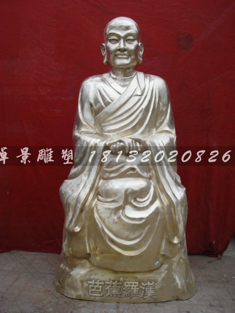 十八羅漢銅雕,鑄銅十八羅漢雕塑 (8)