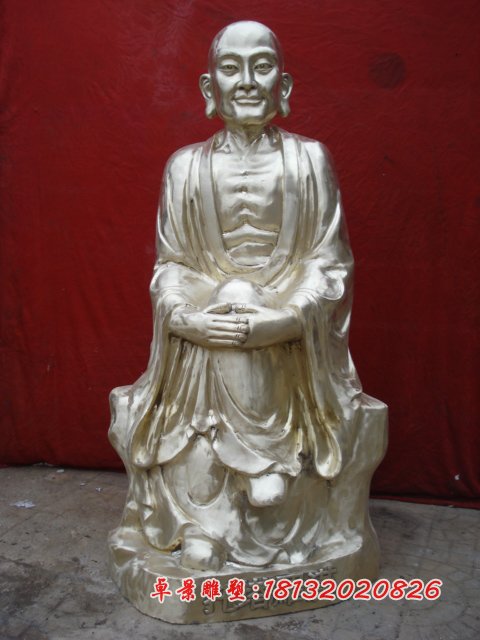 十八羅漢銅雕,鑄銅十八羅漢雕塑 (7)