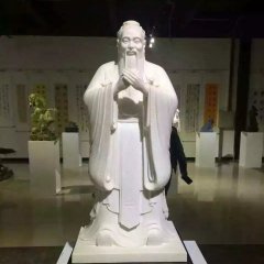 孔子石雕,漢白玉孔子石雕,校園名人石雕