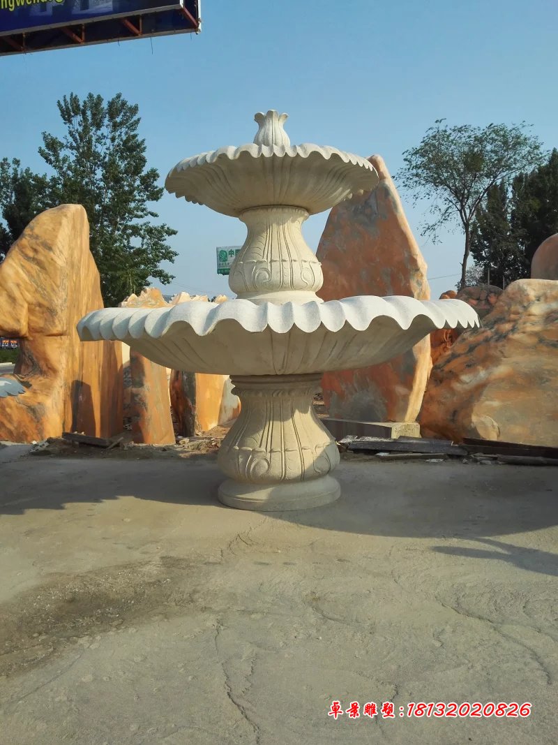 大理石噴泉,兩層石噴泉 (2)