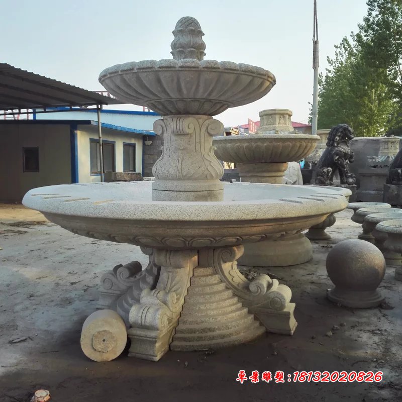 大理石噴泉,兩層石噴泉