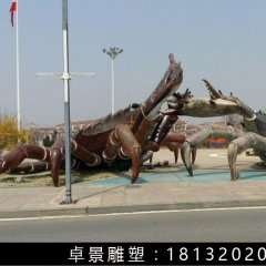 玻璃鋼螃蠏雕塑,仿真螃蠏雕塑