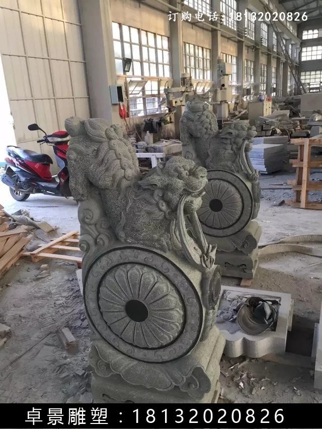 石抱鼓，石墩，獅子石抱鼓 (2)