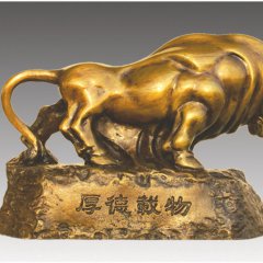 厚德載物銅雕,銅牛雕塑