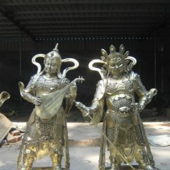 四大天王銅雕,鎏金四大天王銅雕