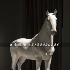 玻璃鋼馬雕塑,玻璃鋼白馬雕塑