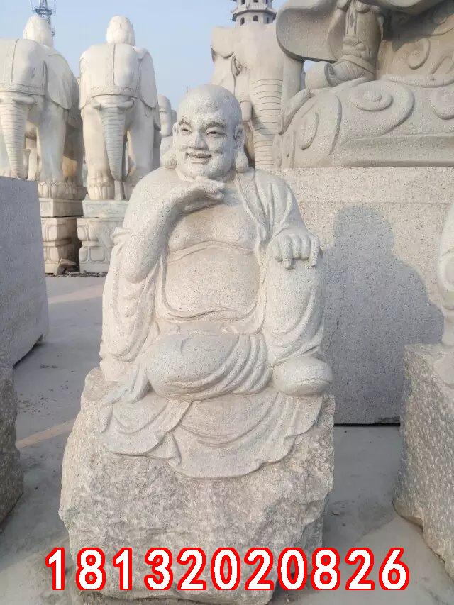 十八羅漢石雕,漢白玉十八羅漢雕塑 (1)