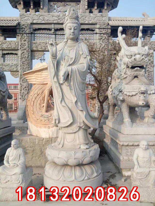 十八羅漢石雕,漢白玉十八羅漢雕塑 (2)