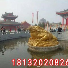 金蟾銅雕,招財金蟾銅雕