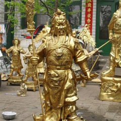關公銅雕，鑄銅關公雕塑