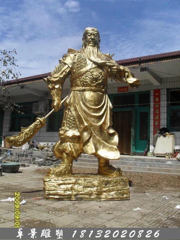 關公銅雕,鑄銅關公雕塑,關二爺銅雕