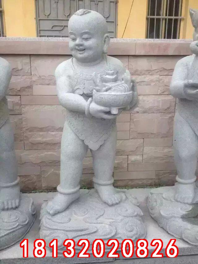 小孩石雕，善財童子石雕 (2)