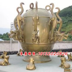 地動儀銅雕,地震儀銅雕
