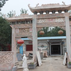 石雕牌樓，三門石牌樓
