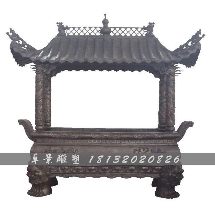 銅香爐,鑄銅香爐,銅方香爐 (2)