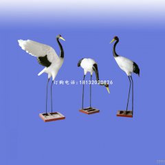 玻璃鋼仙鶴雕塑,玻璃鋼廣場仙鶴雕塑
