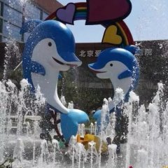 玻璃鋼海豚雕塑,仿真海豚雕塑