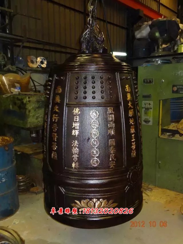 銅鐘雕塑,寺廟銅鐘雕塑 (3)