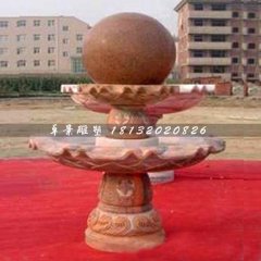 石頭風水球，石雕風水球雕塑
