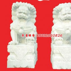 獅子石雕,漢白玉北京獅石雕