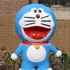 玻璃鋼機器貓雕塑，玻璃鋼卡通雕塑
