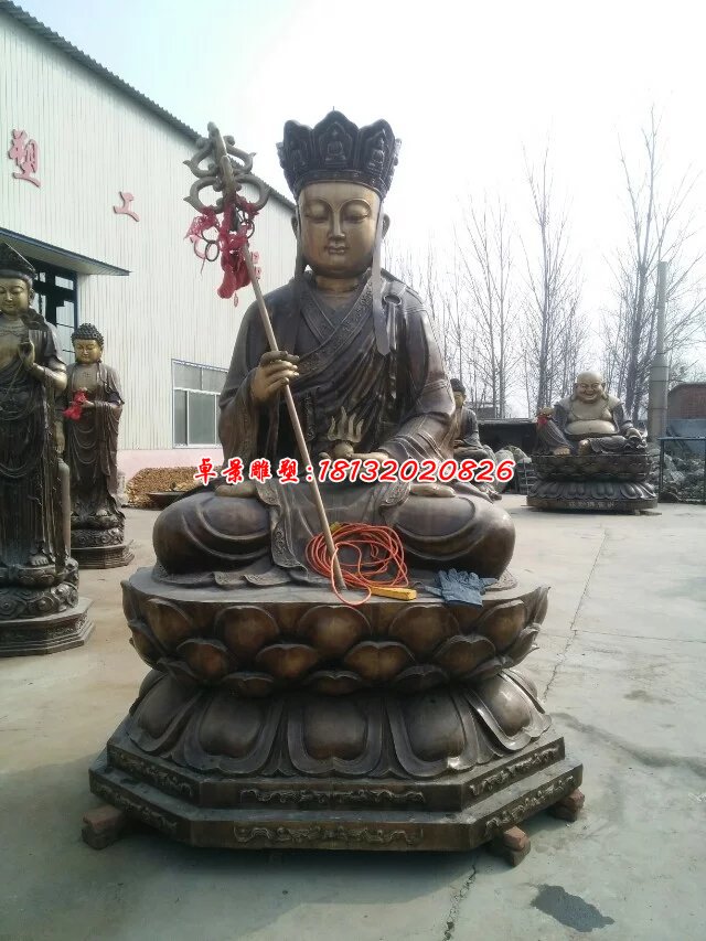 地藏王菩薩銅雕,鑄銅地藏王雕塑