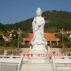 大型立式觀音，石雕觀音菩薩