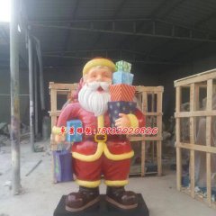 玻璃鋼圣誕老人，卡通玻璃鋼雕塑