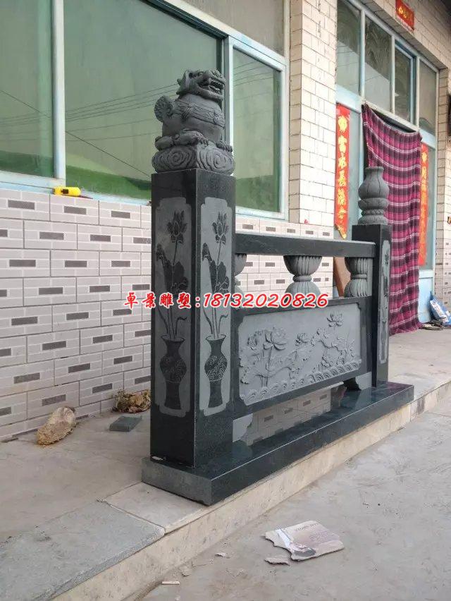 欄板石雕，青石欄板 (4)