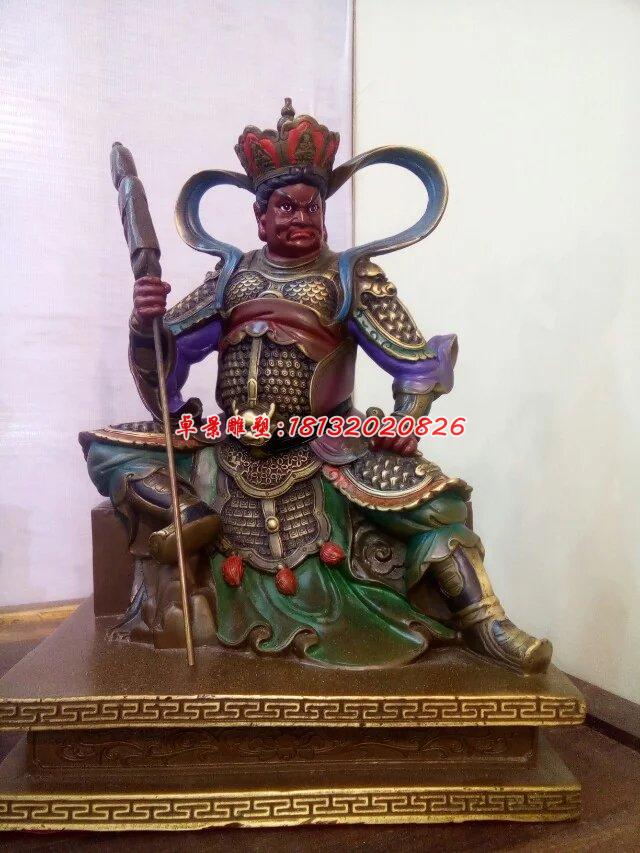 四大天王銅雕,銅雕彩繪雕塑 (3)