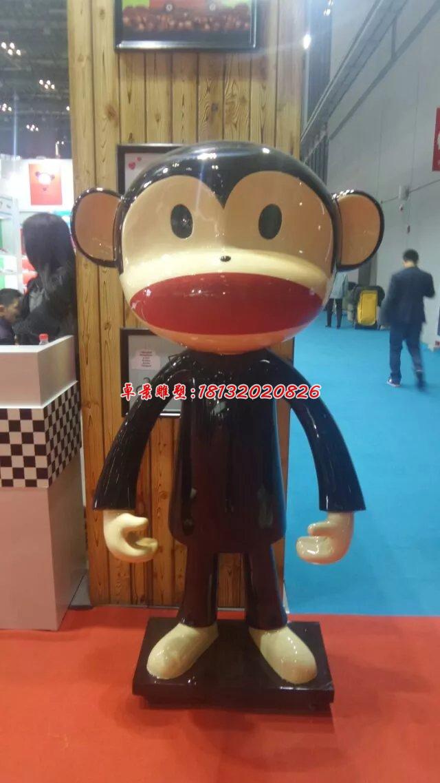 玻璃鋼大嘴猴雕塑，卡通動物雕塑(2)