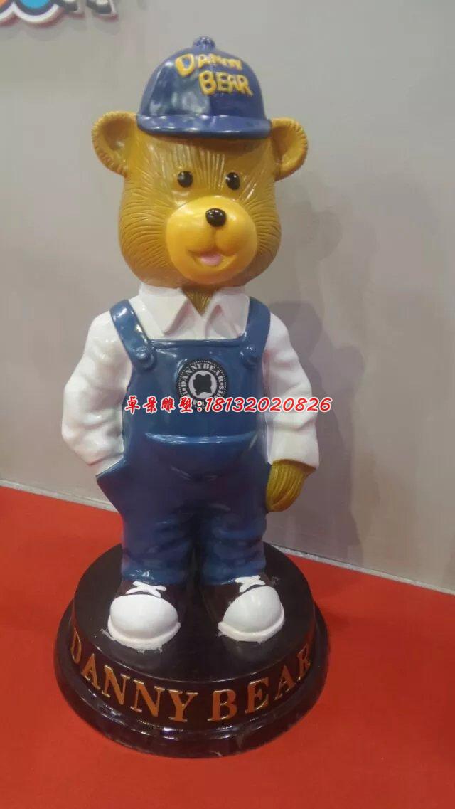 玻璃鋼小熊雕塑,卡通動物雕塑 (4)