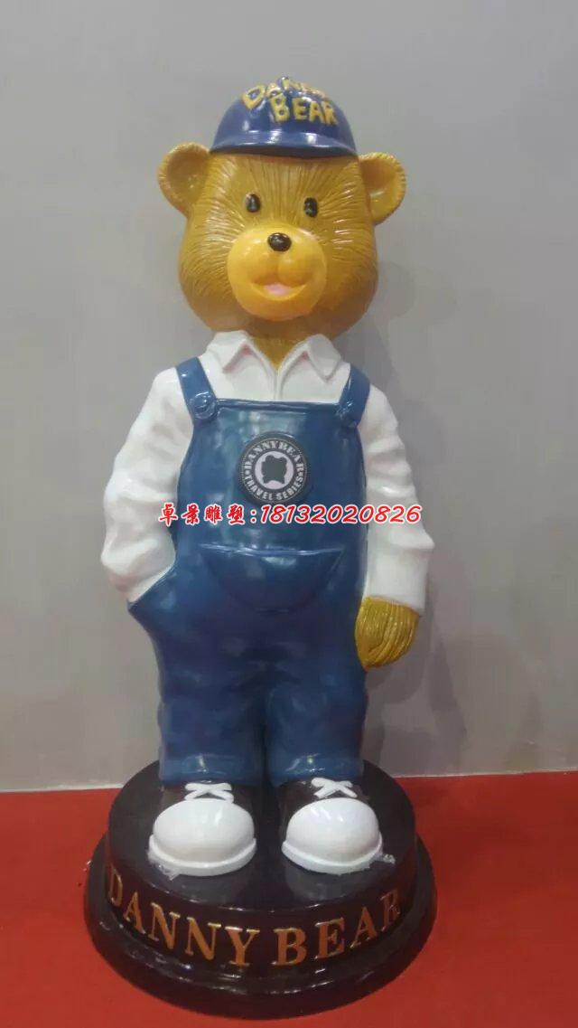 玻璃鋼小熊雕塑,卡通動物雕塑 (3)