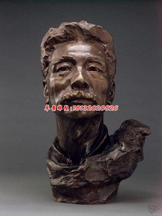 魯迅銅雕，名人肖像銅雕