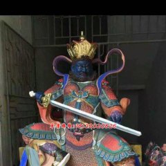 玻璃鋼四大天王雕塑，玻璃鋼彩繪神仙雕塑
