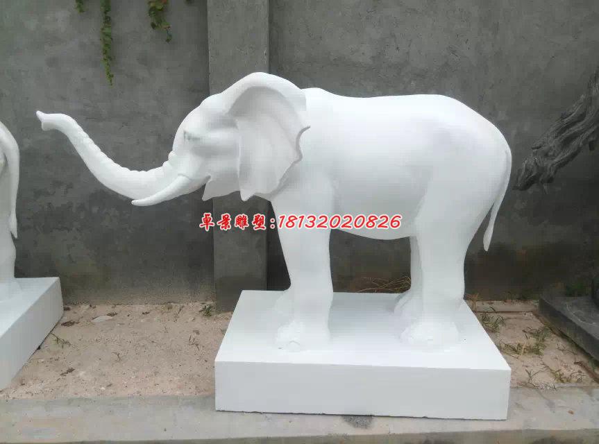 漢白玉大象,石雕大象 (2)